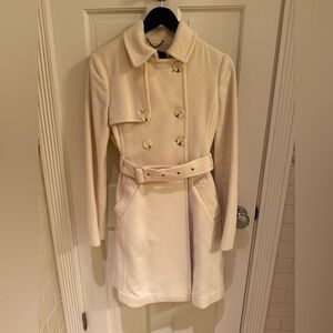 BCBGMaxAzria Cream Trench Coat
